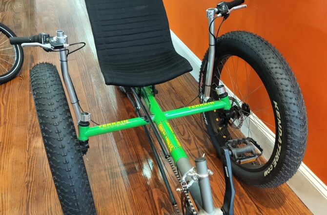 Used Terra Trike Terrain 26 for sale at Lancaster Recumbent.