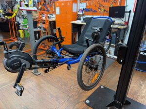 Used 2021 Catrike Trail with 2023 Bosch eKIT retrofit for sale at Lancaster Recumbent
