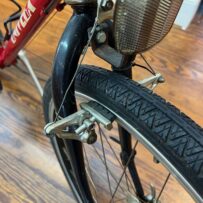 View of vintage Univega Rover Sport bicycle rim brakes.