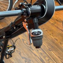 Close‑up of the Berkel Bike Pro front gearing mechanism.