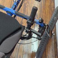 Twist shift of an ICE Adventure HD 26 FS recumbent trike with Rohloff hub.